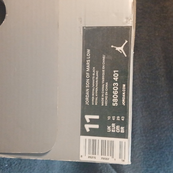 Air Jordan Son Of Mars Low (NWOT) "NAVY BLUE" ,Mens-11 100% AUTHENTIC! - Picture 16 of 16